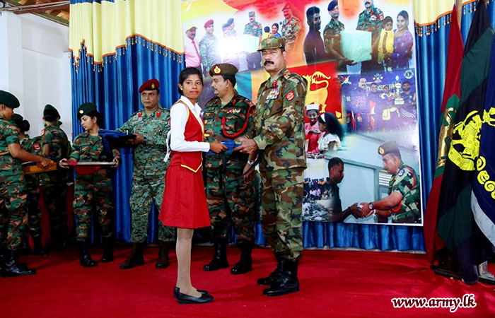 Students at Dharmapuram Schools Receive School Aids thru 553 Brigade