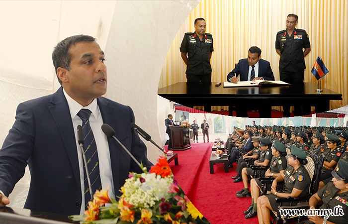 State Minister of Defence Speaks to Sri Lanka Army Women’s Corps Soldiers