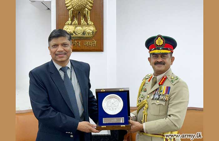Army Chief Pays Courtesies to Indian Military Adviser to NSCS