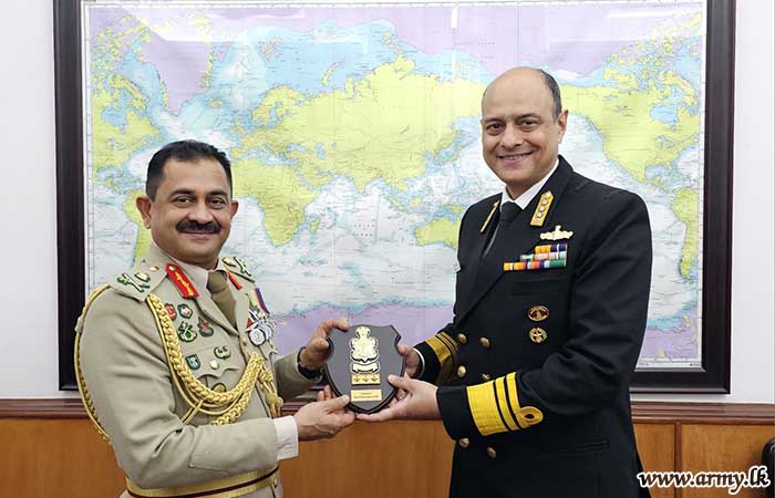 India's Vice Chief of the Naval Staff Shares Views with Visiting Army Chief