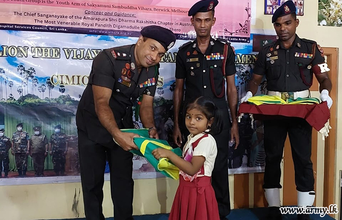 11 VIR Troops Initiate Donation of Chairs to Kalavani Community Centre & School Aids 