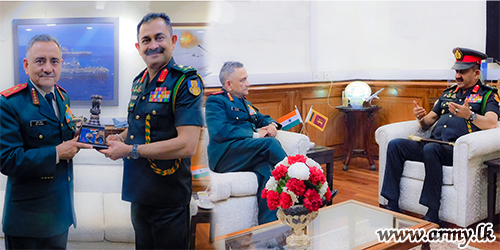 Sri Lanka's Army Chief Pays Courtesies to Indian Chief of Defence Staff