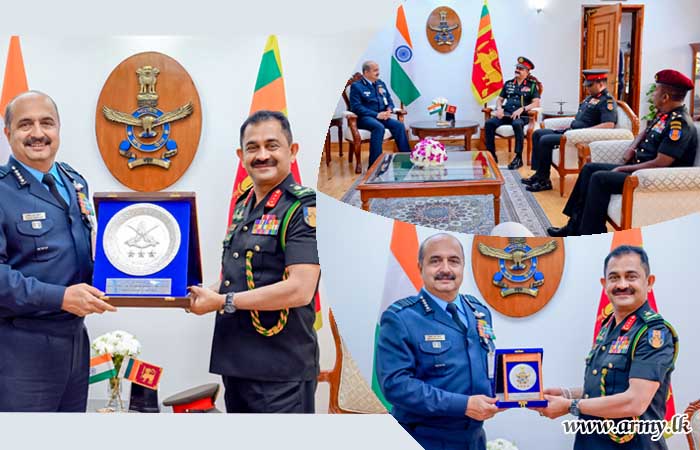 Commander in India Exchanges Views with Indian Chief of Air Staff