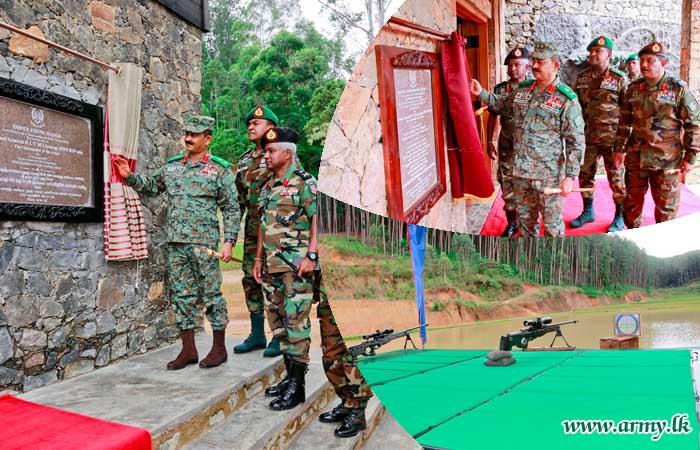 දියතලාව, ප්‍රගුණ වෙඩික්කරු පුහුණු පාසලෙහි නවතමයෙන් ඉදිකරන ලද ස්නයිපර් වෙඩිපිටිය විවෘත කරයි