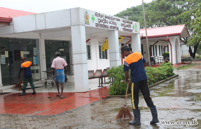 561 Brigade Troops Clear Nedunkeni Hospital Drainage Blockage