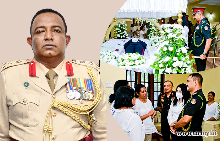 Commander Pays Last Respect to Late Brigadier E.A.D.K Edirisinghe