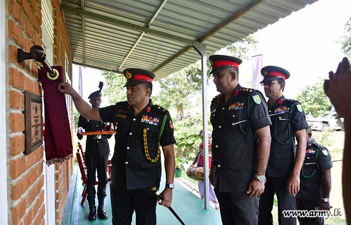 தம்புலுஹல்மில்லேவயில் புதிதாக நிர்மாணிக்கப்பட்ட சிரேஷ்ட அதிகாரிகள் விடுதி  திறந்து வைப்பு 