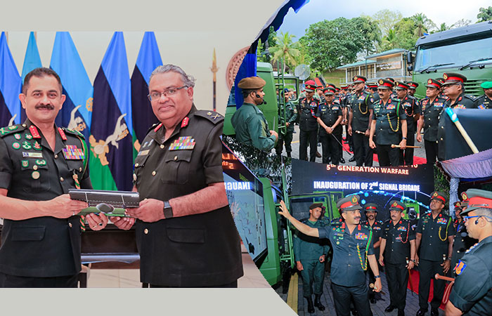 Commander Graces Raising Ceremony of 2 Signal Brigade