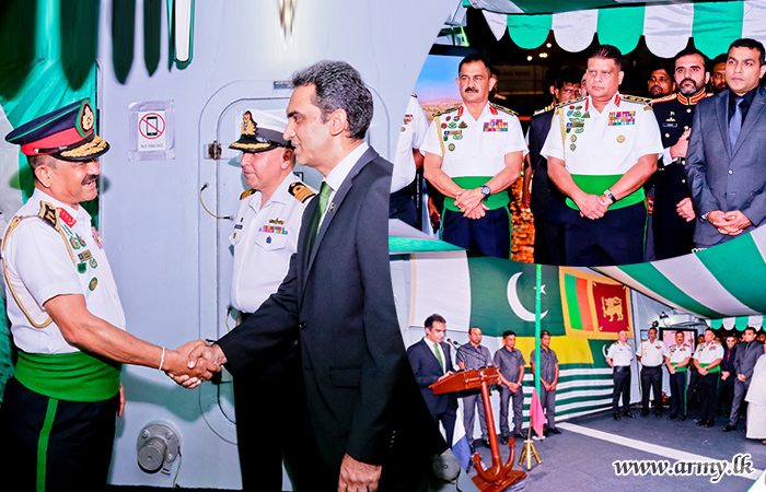 Army Chief Graces Reception Dinner on Pakistan Navy Ship SAIF