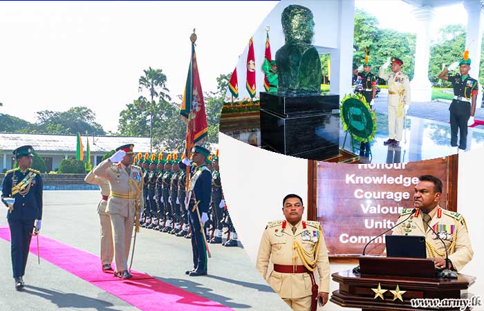 යුද්ධ හමුදා නව මාණ්ඩලික ප්‍රධානී වෙත ගජබා රෙජිමේන්තුවේ ගෞරවාචාරය