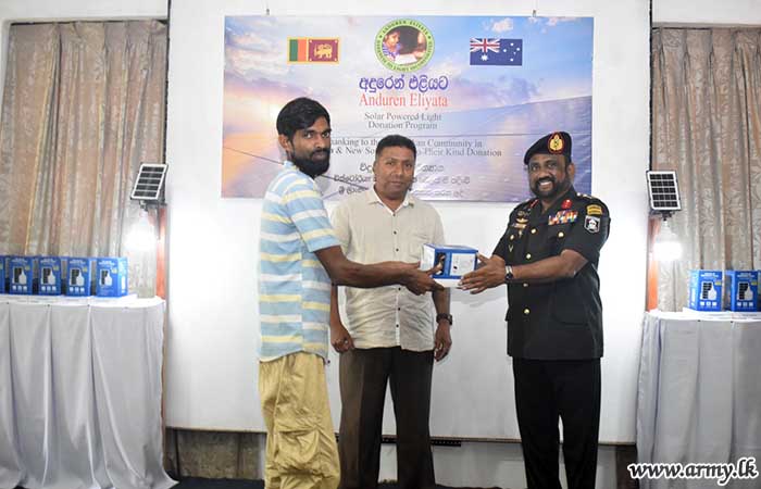 58 පාබල සේනාංකයෙන් පුත්තලම දිස්ත්‍රික්කයේ පවුල් 65 ක් වෙනුවෙන් විදුලි කෝෂ පරිත්‍යාගක්