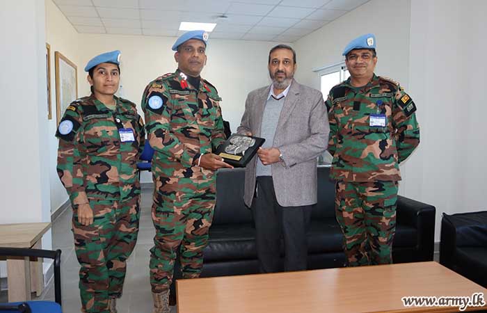 Contingent Commander of 14 SLFPC Pays Courtesy Visit to the UNIFIL CSDM