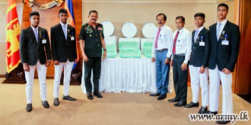 The Commander of the Army Provides Musical Instruments for MT/ Elwela Vidyalaya Band