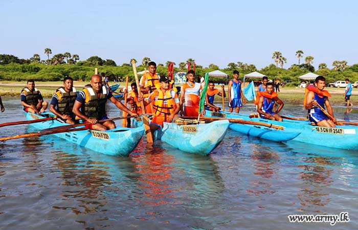 68 வது காலாட் படைப்பிரிவினால் புதுமாத்தளனில் படகோட்டுதல் போட்டி