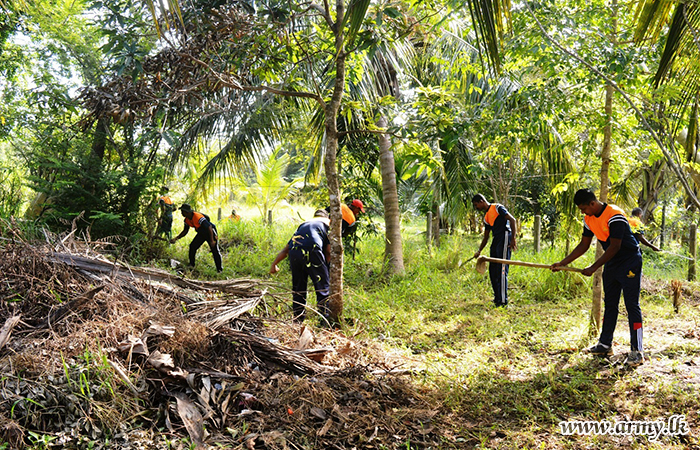 Troops of 222 Infantry Brigade Engage in Cleanup at Agbopura Methodist Church