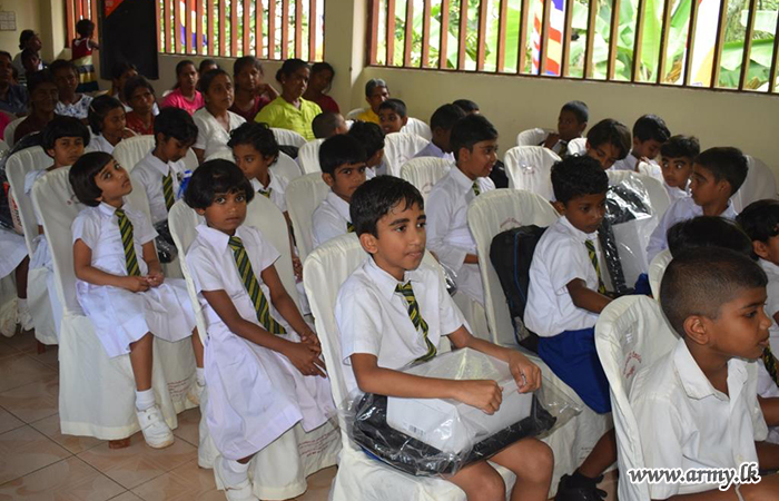 61 Infantry Division Extends Support to Underprivileged Children in Ratnapura