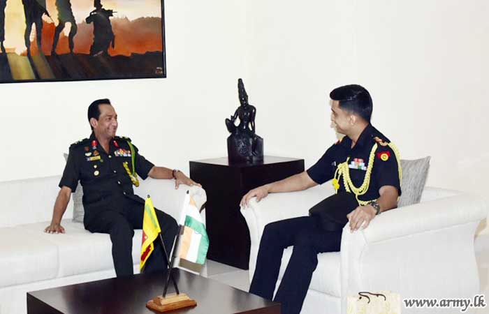 ඉන්දීය මහ කොමසාරිස් කාර්යාලයේ නව සහකාර ආරක්‍ෂක උපදේශක, 1 බලකායේ බලකාධිපති හමුවෙයි
