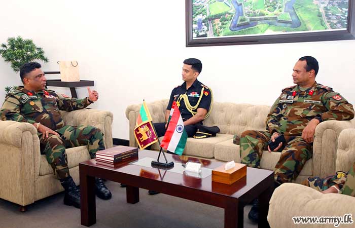 ඉන්දීය මහ කොමසාරිස් කාර්යාලයේ නව සහකාර ආරක්‍ෂක උපදේශක, ආරක්‍ෂක සේනා මූලස්ථානය - යාපනය සංචාරයක