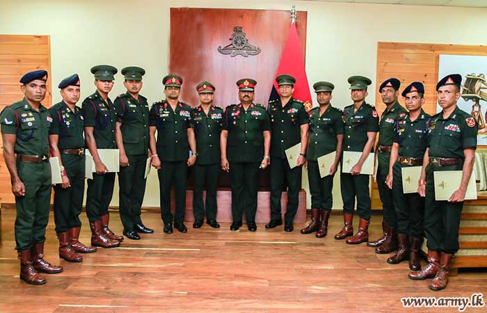 අන්තර් රෙජිමේන්තු සංග්‍රාමික වෙඩි තැබීමේ තරඟාවලිය - 2023, ජයග්‍රහණය කරනු ලැබූ කාලතුවක්කු හමුදා කණ්ඩායම බලකාධිපතිතුමන් අගයයි