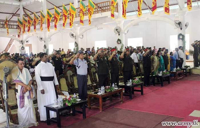76 වන ජාතික නිදහස් දිනය වෙනුවෙන් 55 පාබල සේනාංකයේ භටපිරිස්  සංස්කෘතික උත්සවයක් පවත්වයි