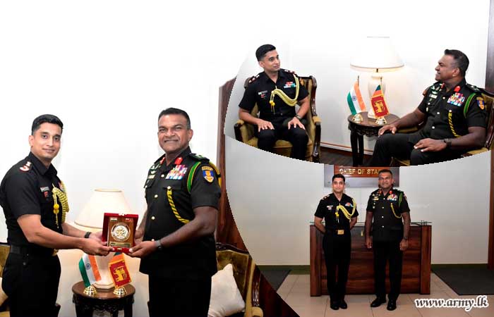 Indian Assistant Defence Adviser Meets COS of the Sri Lanka Army