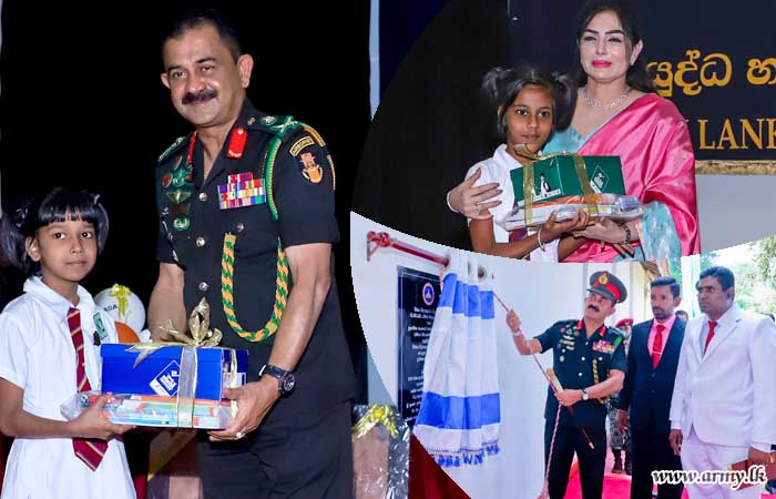 Commander of the Army Graces the Donation Programme at Vijaya Vidyalaya, Matale