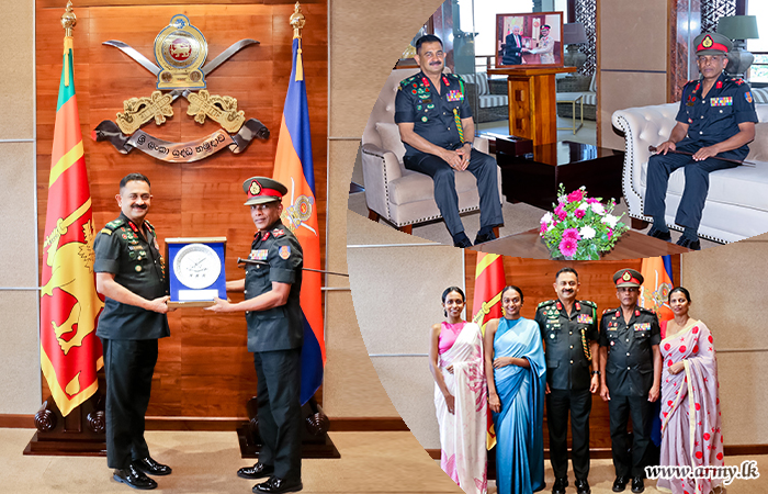Commander of the Army Commends Retiring Major General Godellawatta