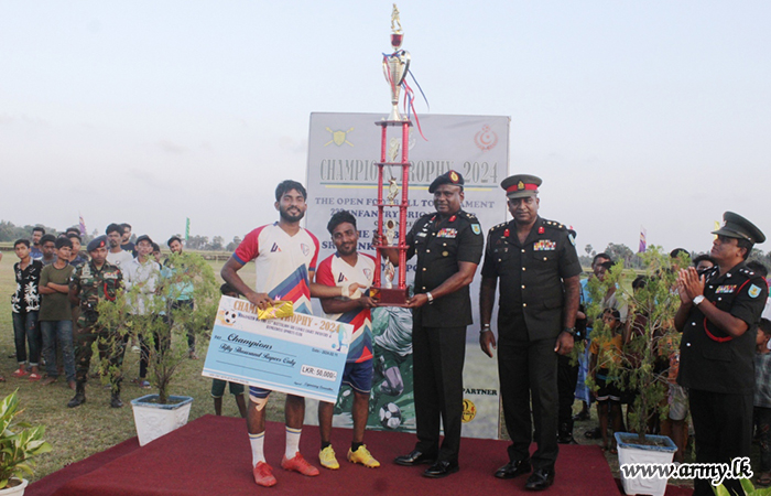 Troops of 15 SLLI and Hamidiya Sports Club Foster Community through Football Tournament