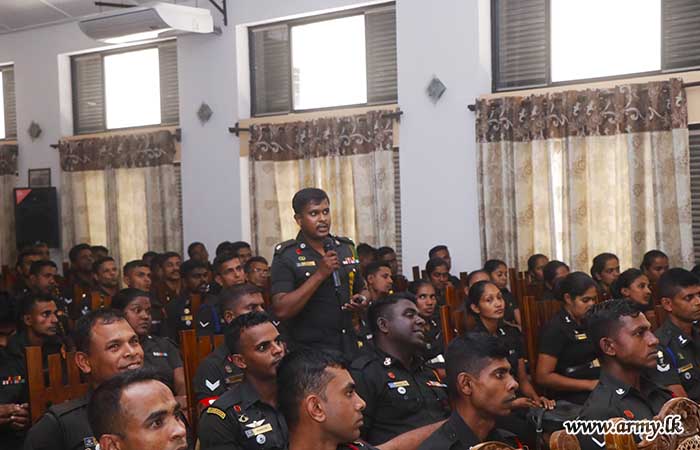 SF-West Conducts Lectures during the Wednesday Training Programme