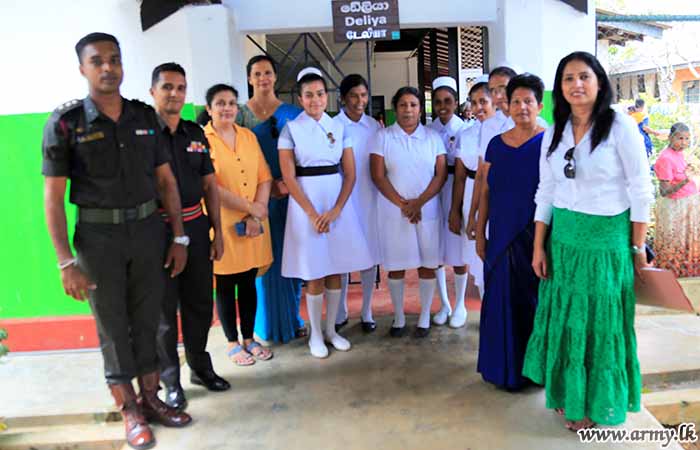 ශ්‍රී ලංකා කාලතුවක්කු හමුදා සේවා වනිතා ශාඛාවේ සාමාජිකාවන් මුල්ලේරියාව, ජාතික මානසික සෞඛ්‍ය විද්‍යායතනයේ නිල සංචාරයක