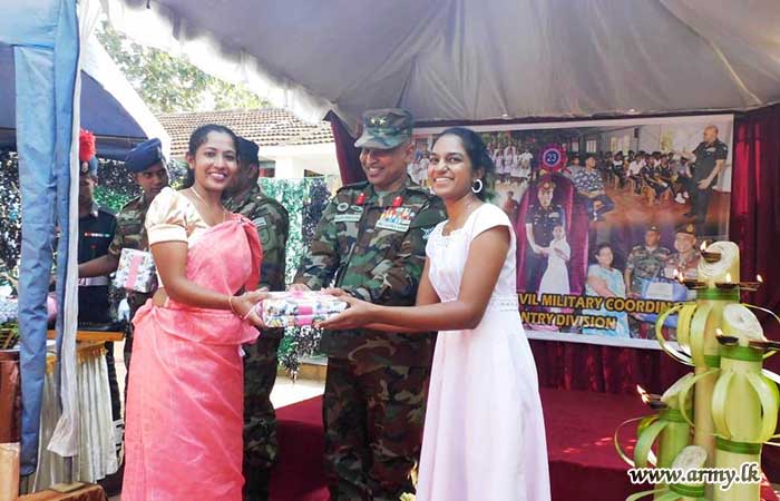 23 Infantry Division Troops Distributes Essentials for Children in Aralaganvila ‘Prabodhani Early Childhood Development Center’