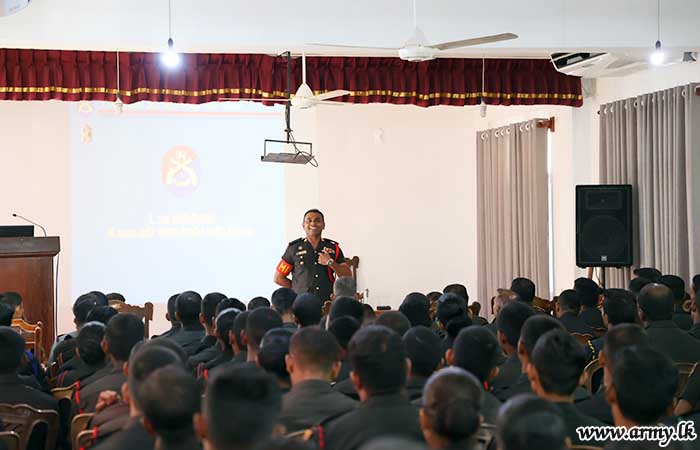 மேற்கு பாதுகாப்பு படை தலைமையக படையினருக்கு குற்றத் தடுப்பு விரிவுரை