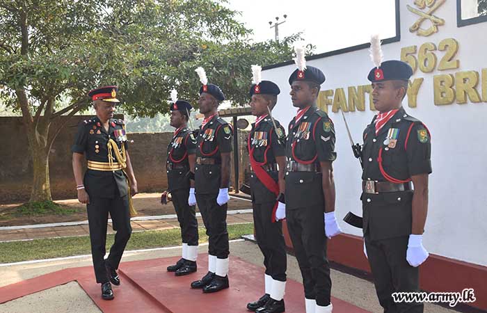 General Officer Commanding, 56 Infantry Division Visits 562 Infantry Brigade and Battalions