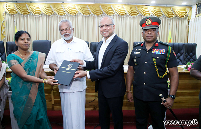 Sri Lanka Army Returns Over 100 Acres of Land to Rightful Owners in Jaffna Peninsula