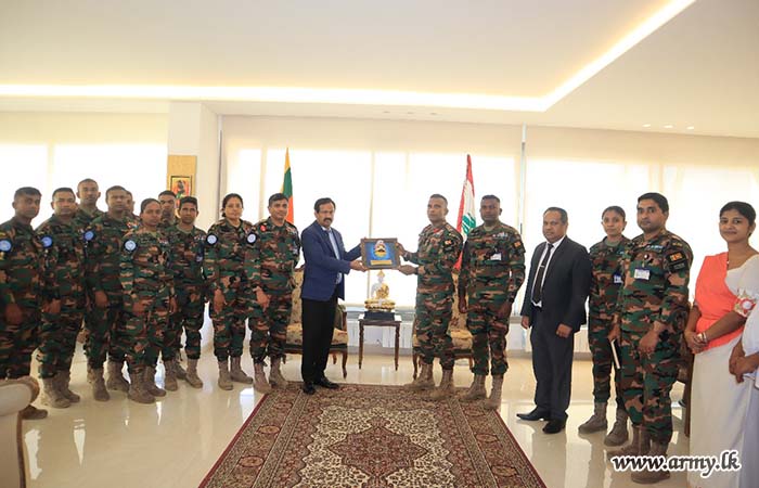 14 SLFPU Pays Courtesies to HE the Ambassador of Sri Lanka in Beirut