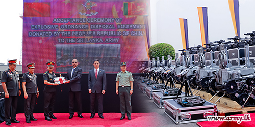 Special Explosive Ordnance Disposal Equipment under Chinese Grant Delivered to Army