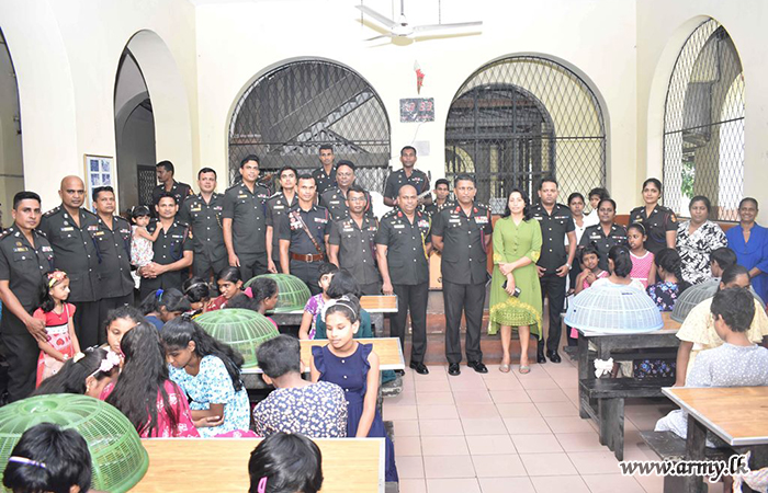 Army Entertains Children at the Ceylon School for the Deaf and Blind