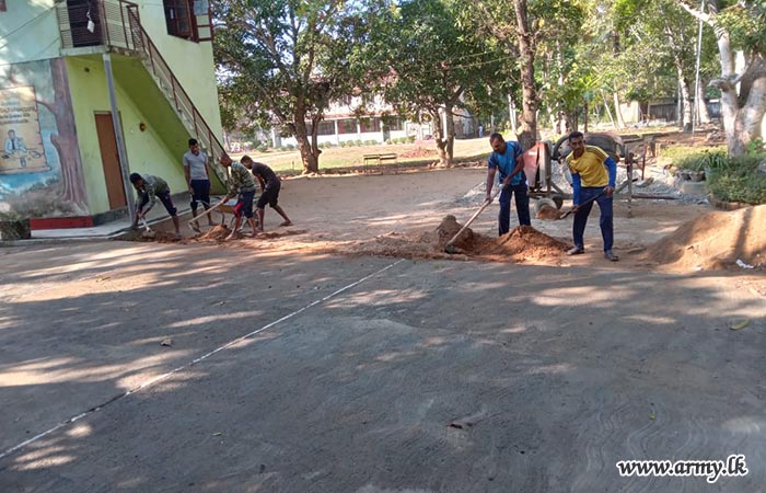 Army Steps Up to Improve Safety at School for Visually and Hearing Impaired Students in Wellassa