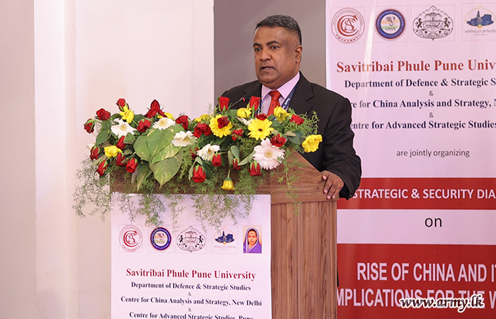Colonel M.B.B.N. Herath RSP Addresses at the 3rd Defence and Strategic Dialogue in India