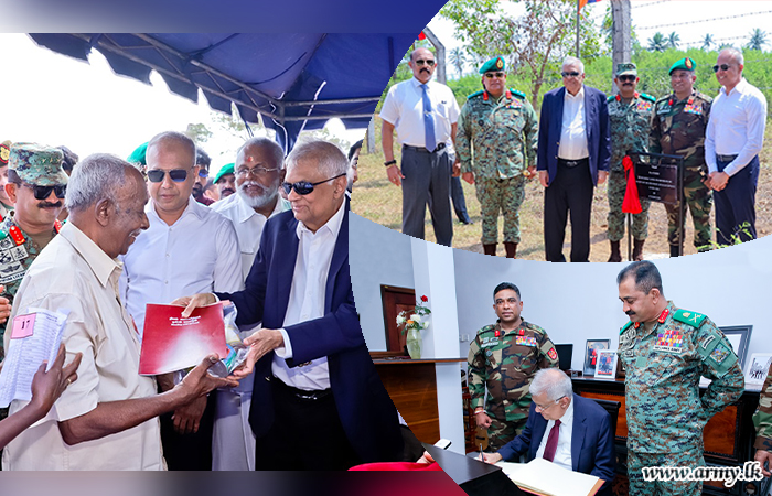 යාපනය ප්‍රදේශයේ ගොවීන් වෙත ඉඩම් අක්කර 235 ක් නැවත පවරාදෙයි