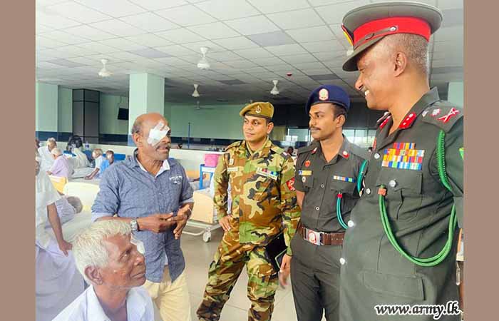 யாழ் போதனா வைத்தியசாலை மற்றும் 56வது காலாட் படைப்பிரிவு இணைந்து இலவச கண்புரை சத்திரசிகிச்சை 