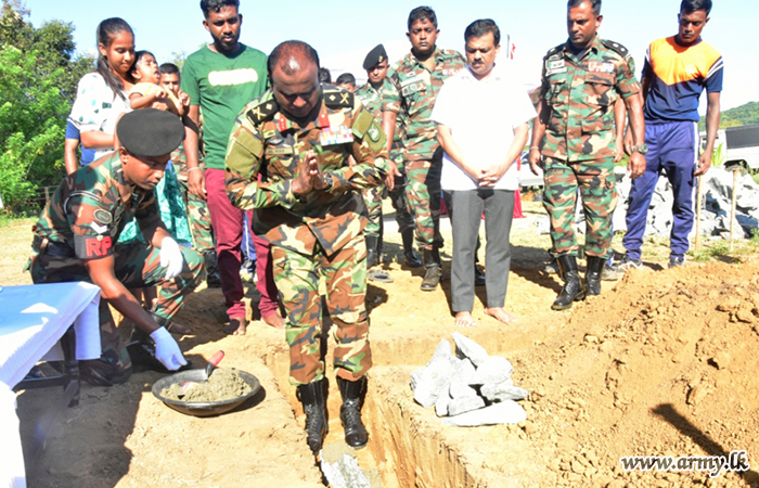 Cornerstone Laid for One More New House for another Needy Family