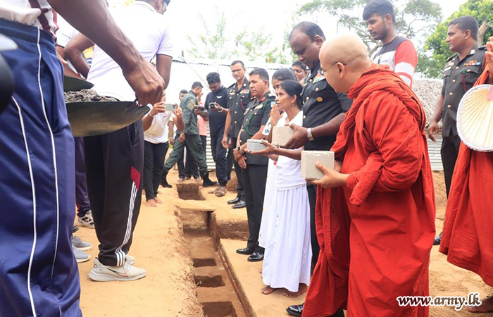 Cornerstone Laid for One More New House for another Needy Family