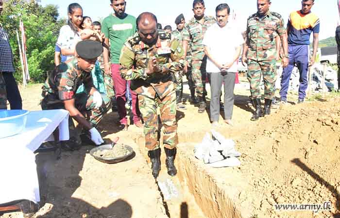 Cornerstone Laid for One More New House for another Needy Family