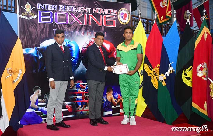 යුද්ධ හමුදා අන්තර් රෙජිමේන්තු මුෂ්ඨි ප්‍රහාරක තරඟාවලිය පනාගොඩ දී අවසන් විය