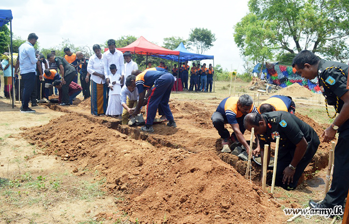 5 (V) SLA Begins Construction of a New House for Deserving Family