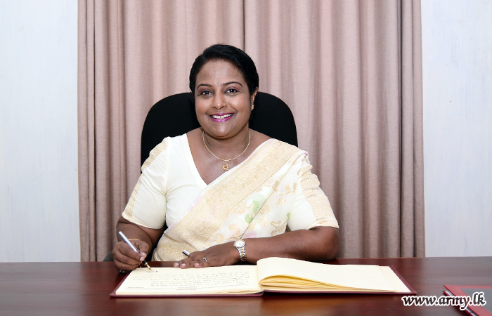 ශ්‍රී ලංකා යුද්ධ හමුදා කෘෂිකර්ම හා පශු සම්පත් බලකා සේවා වනිතා ශාඛාවේ නව සභාපතිනි රාජකාරි අරඹයි