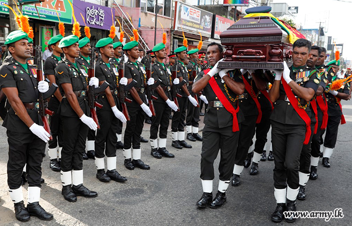 Military Honours Salute Final Journey of Brigadier W.K Nanayakkara (Rtd)