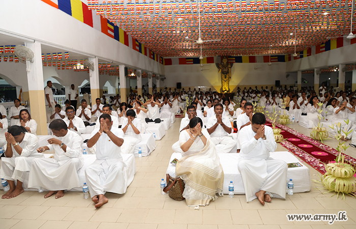 ආරක්‍ෂක සේනා  මූලස්ථානය - බටහිර, බෝධිරාජාරාම විහාරස්ථාන පරිශ්‍රයේදී භාවනාමය වැඩසටහනක් පවත්වයි