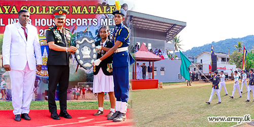 Army Chief Graces Matale Vijaya College Sports Meet as Chief Guest